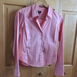 Talbots Pink Button-down Long sleeve Shirt Size 8